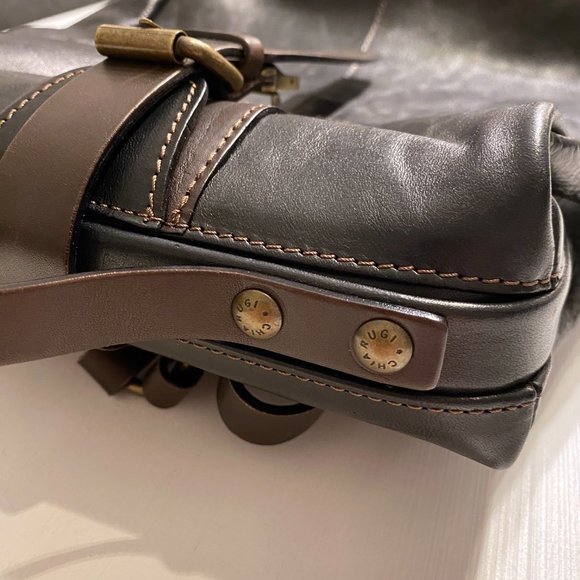 NWT Chiarugi Italy Italian Handmade Leather Men's Unisex Travel Backpack Bag‎ - Picture 7 of 14